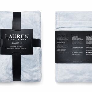 Ralph Lauren Light Blue Throw Blanket